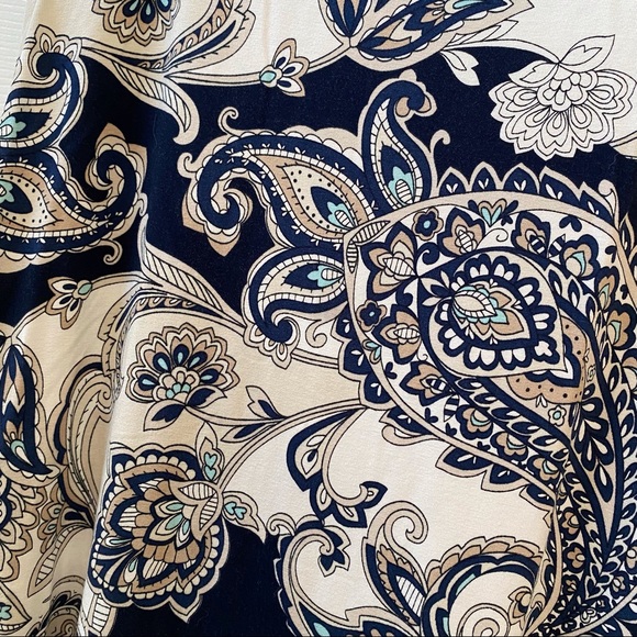 J. Jill Paisley Maxi Dress Wearever Collection Size XL - Picture 6 of 6